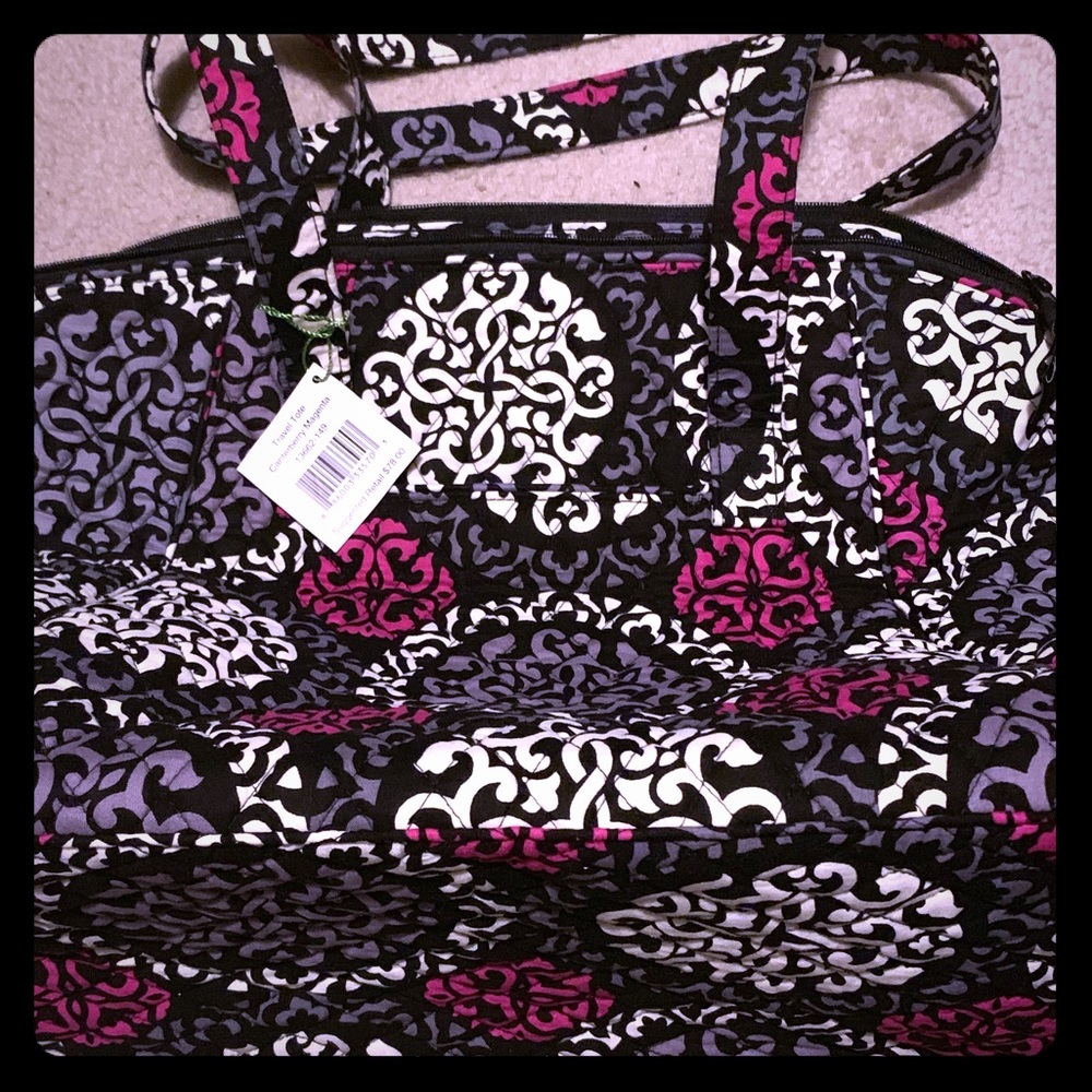 Vera Bradley Travel Tote Canterberry Magenta